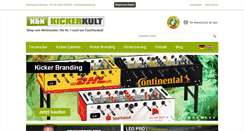 Desktop Screenshot of kickerkult.de